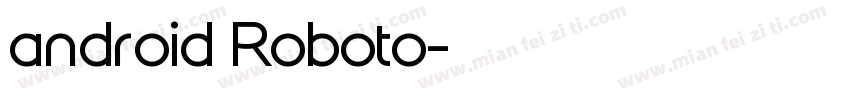 android Roboto字体转换